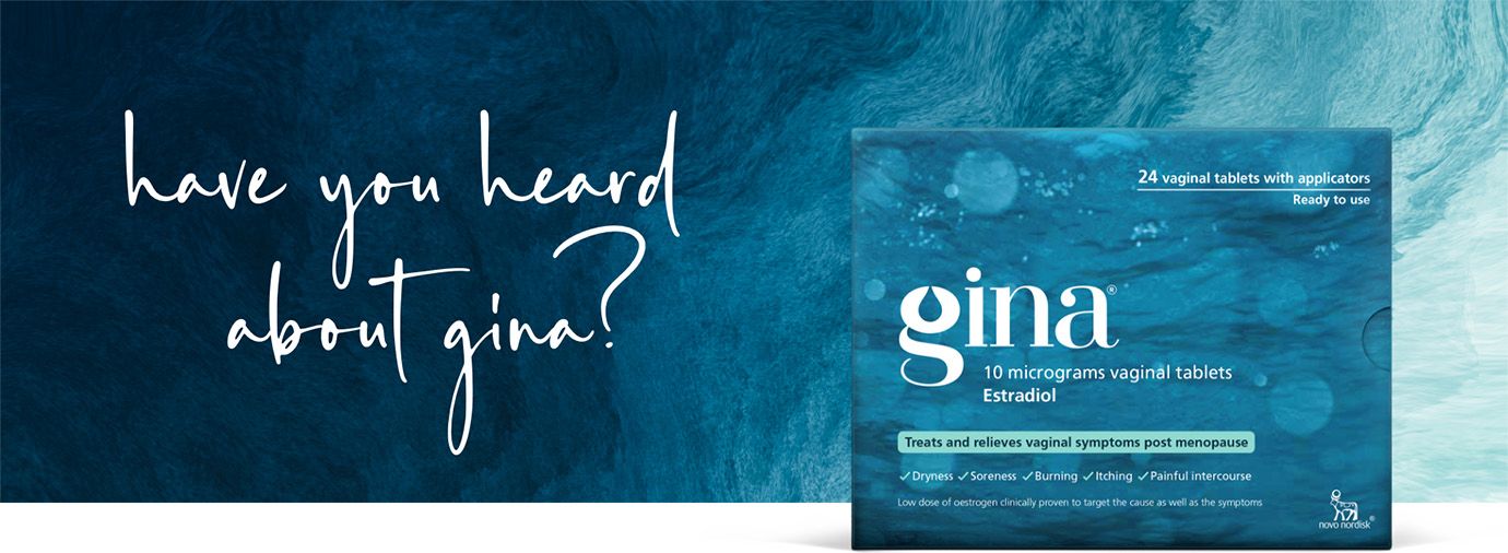 Advert showing the Gina pack and the campaign headline ‘Have you heard about Gina?’